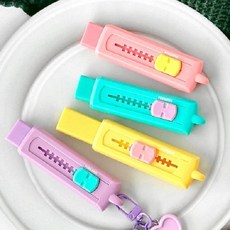 일정 포밍 슬라이드 지우개 4종 랜덤 노크식 커터식 지우개