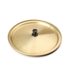 국산 황색 양은 냄비뚜껑 손잡이포함, 1개, 22cm