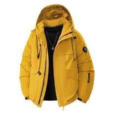 石墨烯智能發熱連帽衝鋒衣棉衣男款，加絨保暖戶外登山服，防風禦寒舒適首選