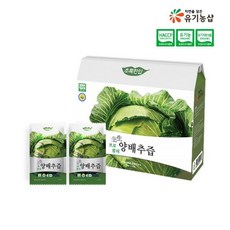 초록한입 맛있는 양배추브로콜리즙 비린맛없는 유기농즙 어린이 임산부 건강식품 채소주스 파우치, 1박스