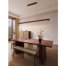 원목 식탁등 카페조명 아일랜드식탁 심플 우드 80cm, 5.B형 호두나무색 80cm 삼색