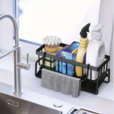 도모도몰 물빠짐 싱크대 스텐 수세미 거치대, 1개, 그레이
