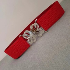 DURI 라인댄스 벨트 여성 탄성 와이드 허리띠 댄스복 의상 스커트 드레스 허리 장식 액세서리