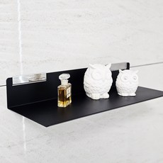이지앤굿 무타공 아트월 선반 대리석 벽선반 30cm 40cm, 블랙