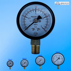 1562번 명성효다계기 소방 게이지 50mm 20k (2.0mpa) 밸브 / 펌프 / 기관실 압력계 / 메이커제품, 1개