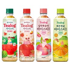 티로그 아이스티 제로 500ml)망고수박6+납작복숭아6+제주청귤6+루비자두6 총24개, 500ml