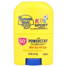 Banana Boat 키즈 스포츠 자외선 차단제 스틱 SPF50+ 14.2g(0.5oz) Boat (바나나보트), 1개, 14.2g