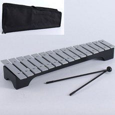 15음계 실로폰 학생 초보자용 알루미늄 가용 금속 글로켄슈필 오르프 탭핑 피아노 타악기, Alu num Xylophone