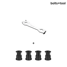 KEOS 104BCD 32T/34T/36T/38T 실버/블랙 좁고 넓은 톱니 1x 원형 체인링은 M370 IXF MTB 크랭크셋용 7 12단, 01 BLACK TOOLSET