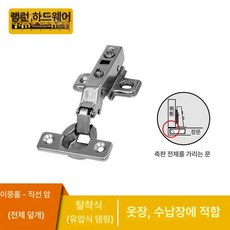 댐퍼 캐비닛 소형 가구도어 닫힘 하드웨어 버퍼링, 1개