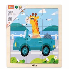 다팜몰 자동차 원목퍼즐 9PCS 소근육발달