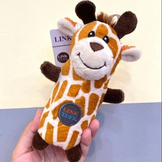 綺敏 K9 LINK TUFF 狗狗玩具 耐咬發聲狗磨牙玩具 舒壓寶特瓶玩具 福媽寵物, 小款直筒長頸鹿, 1個