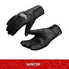 오토바이 보호 가죽 남여 모토 터치 스크린 크로스 타고 겨울 봄 손가락 장갑, 01 L, 01 MDL0305B Black