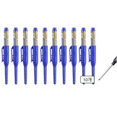 신나서상사 공업용 인테리어 긴촉 롱닙 마카펜, 10개, 1색, 블루
