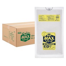 재팩스 쓰레기 봉투 90L 반투명 300장 10장×30권 업무용 두께 0.025mm 고밀도 폴리에틸렌 HDPE 강도 타입 인장 강도 비닐 봉투 S-93 케이스 판매, 1ml, 1개