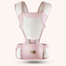 廠家直銷嬰兒揹帶腰凳四季款寶寶腰凳抱娃四季跨境baby carrier, 粉色清爽透氣