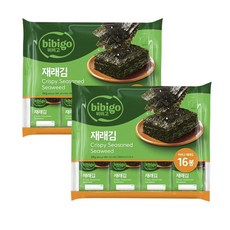 비비고 재래김 도시락김 16p, 64g, 2개