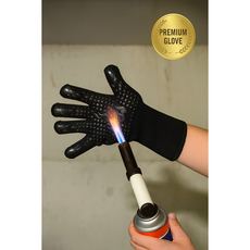 마그마 방염장갑 내열장갑 바베큐 캠핑 화로대, 블랙, 1개