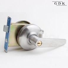 GDK 9000SUS 부식방지 야외 스텐 현관문 방화문 손잡이 레버 열쇠3개, 고객직접설치, 9000스텐레버