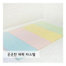 미라벨 유아 접이식 폴더매트 140 x 200 x 4 (4단), 크림블루