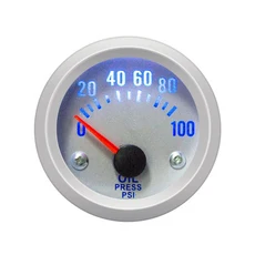 12V 범용 레이싱 52mm 자동차 개조 계기 (부스트/수온/오일 압력/전압/타코미터), 03 oil pressure gauge