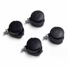 라즈웰 바퀴부품(나사형) 세트, 블랙