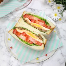 민트스트라이프 코팅 유산지 10장 (30x30cm), 1개, 1세트