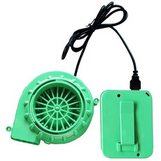 ZCMG 미니 송풍기 팬 할로윈 공기 주입식 코스튬 팬 송풍기 공룡 인형 마스코트 헤드 기타 공기 주입식 게임 의류 수트 크리스마스 코스프레 축제 퍼레이드 드레스 업 생일 파티, 초록색