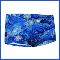 커플 여행 예쁜수영복 고급소재 수영복 브랜드jkuss 블루나이트별밤 고흐아트숏사각 남자수영복 수영장 바디프로필 남친