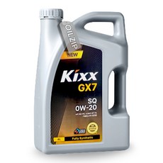 GS칼텍스 킥스 GX7 SQ 0W20 4L 합성엔진오일 (구:킥스 G1 SP 0W20), 1개