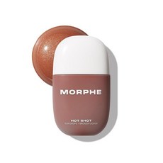 Morphe Hot Shot SUN 선캡 브론징 드롭 - 빛나는 피부 수분 공급 및 자연스러운 마감을 위한 나이아신아미드가 함유된 워터웨이트 리퀴드 브론저 드롭 브론즈 밤쉘, Stuntan, 1개