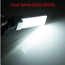 G24 E27 led 램프 전구 8W 10W 12W 14W 16W 18W 2835 빛 따뜻한 흰색/차가운 흰색 스포트라이트 180 수평 플러그, Cold White, G24 14W 52leds