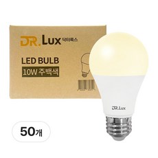 닥터룩스 LED 전구 10W, 50개, 주백색