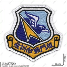 ARMYGO 空軍飛訓部戰鬥組部隊章，兒童軍事模型玩具，部隊徽章收藏, 1個, 不車魔鬼氈