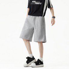 XIYULIMAN 남성 베이직 5부 스트랩 조절형 트레이닝 반바지
