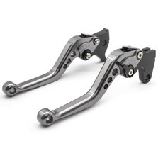 오토바이 브레이크 클러치 레버 조정 핸들 세트에 적합, 14. 147mm grey, 기본