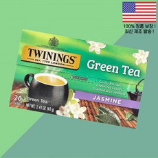 트윈잉 녹차 그린티 자스민 티백 20개 1.41온스 40g Twinings Green Tea Jasmine 20 Bags 1.41oz, 1