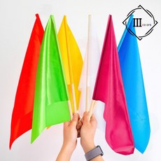 매스게임 깃발 청기 백기 운동회 체육대회 단체 행사, 1개, 봄이네가게 다크핑크