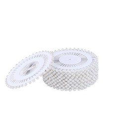 DECORA 480개 수공예품 및 봉제 프로젝트 장식용 실버 DECORA 480 Pieces Silver Round Pearl Head Straight Pins for Hand C, Ct023m3p1us1