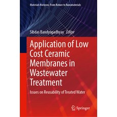 (영문도서) Application of Low Cost Ceramic Membranes in Wastewater Treatment: Issues on Re... Hardcover, Springer, English, 9789819758418