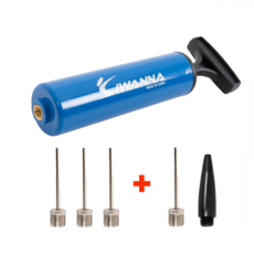 아이워너 미니 볼펌프, 블루 + 공기 주입 바늘 3개, 1개