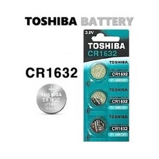 [일반우편발송] 도시바 CR1632 리튬전지 3V 키배터리, 1개, 3개입