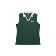 국내매장판 디아도라 카라 배색 슬리브리스 그린 554659