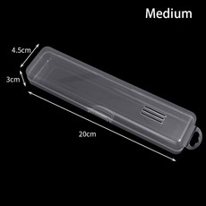 1Pcs 눈썹 연필 식기 젓가락 메이크업 브러쉬 보관 상자 커버 휴대용 플라스틱 상자 주최자 다기능, 02 medium, 1개