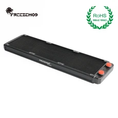 FREEZEMOD 360mm 라디에이터 방열판 교환기 36CM 알루미늄 2.7cm 흰색 액체 냉각기 두께 27mm 수냉 팬 12CM, 02 360mm
