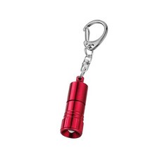 휴대용 미니 손전등 키체인 라이트 USB 충전 포켓 LED 조명 소형 토치 로터리 스위치 비상 손전등, 05 빨간