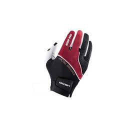 HEAD 가죽 라켓볼 장갑 - AMP Pro Copper Tech 장갑 오른손 및 왼손용 - 블랙/실버/레드 왼쪽 - 라지