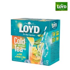 로이드 레몬 라임&민트 콜드브루 2.5g 12티백, 1