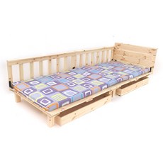 1인용 침대 스칸딕 침대, 퀸 1.5 x 2m (상판2+기둥14개)
