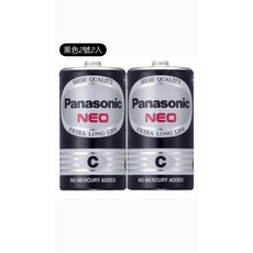 Panasonic 碳鋅電池, 1個, 2號電池2入, 2